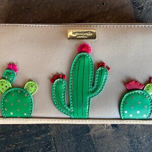 NWOT Kate Spade Zip Wallet - Devin Zip Around - Retired Cactus Design